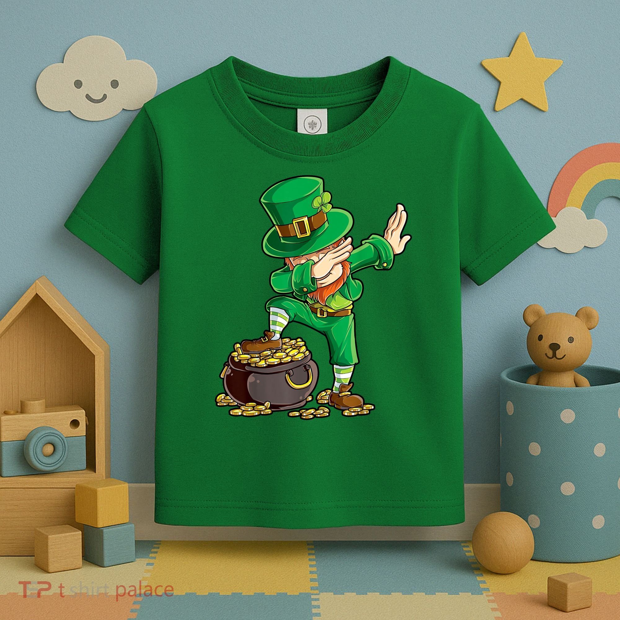 St Patricks Day, Dabbing Leprechaun, Funny St Patricks Day Toddler T-Shirt