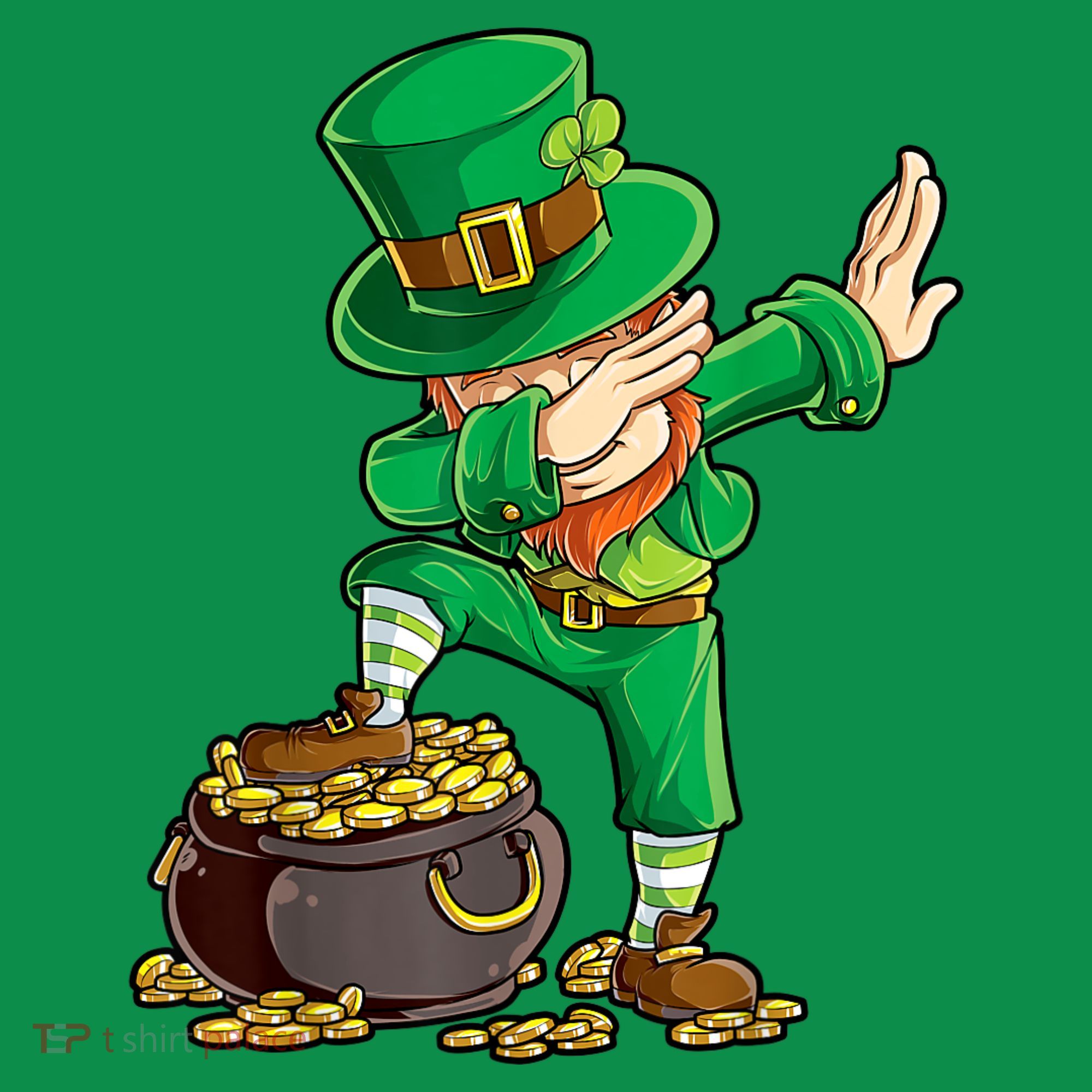 St Patricks Day, Dabbing Leprechaun, Funny St Patricks Day Toddler T-Shirt
