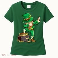 St Patricks Day, Dabbing Leprechaun, Funny St Patricks Day Women's T-Shirt thumb 0