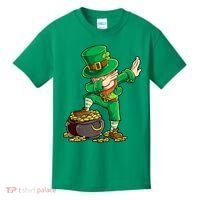 St Patricks Day, Dabbing Leprechaun, Funny St Patricks Day Kids T-Shirt thumb 0