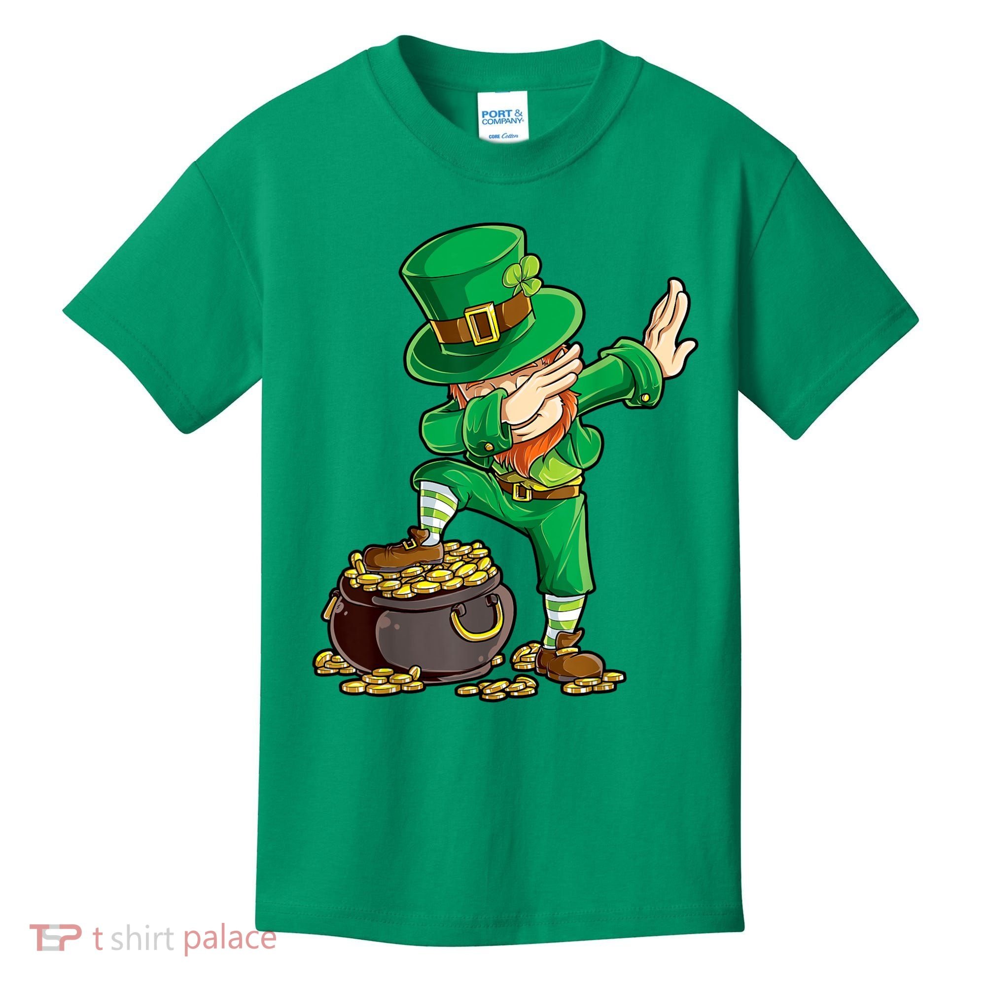 St Patricks Day, Dabbing Leprechaun, Funny St Patricks Day Kids T-Shirt