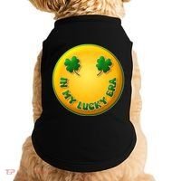 St Patricks Day In My Lucky Era Smiley Emoji Doggie Tank thumb 0