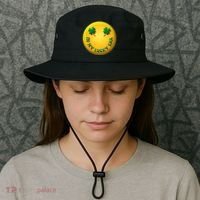 St Patricks Day In My Lucky Era Smiley Emoji Bucket Hat thumb 3