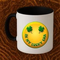 St Patricks Day In My Lucky Era Smiley Emoji Coffee Mug thumb 2