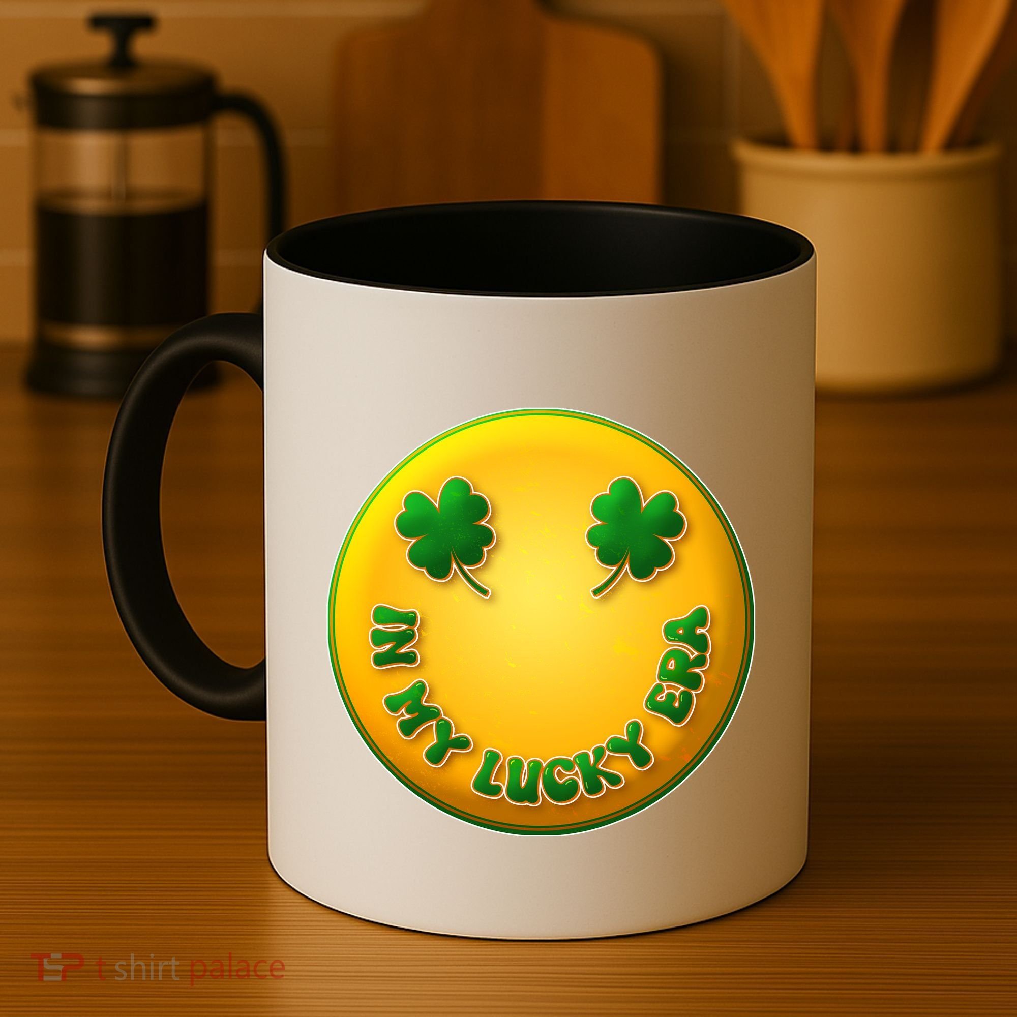 St Patricks Day In My Lucky Era Smiley Emoji Coffee Mug