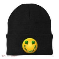 St Patricks Day In My Lucky Era Smiley Emoji Beanie thumb 0