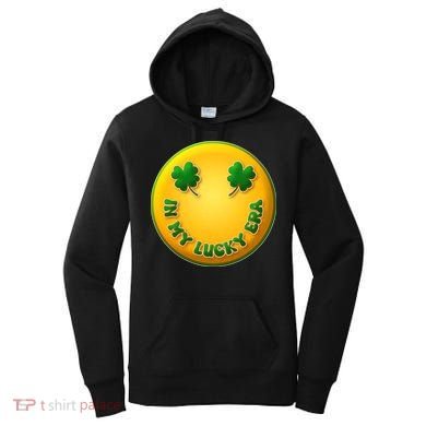 St Patricks Day In My Lucky Era Smiley Emoji Women's Hoodie