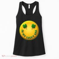 St Patricks Day In My Lucky Era Smiley Emoji Women's Tank Top thumb 0