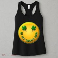 St Patricks Day In My Lucky Era Smiley Emoji Women's Tank Top thumb 3