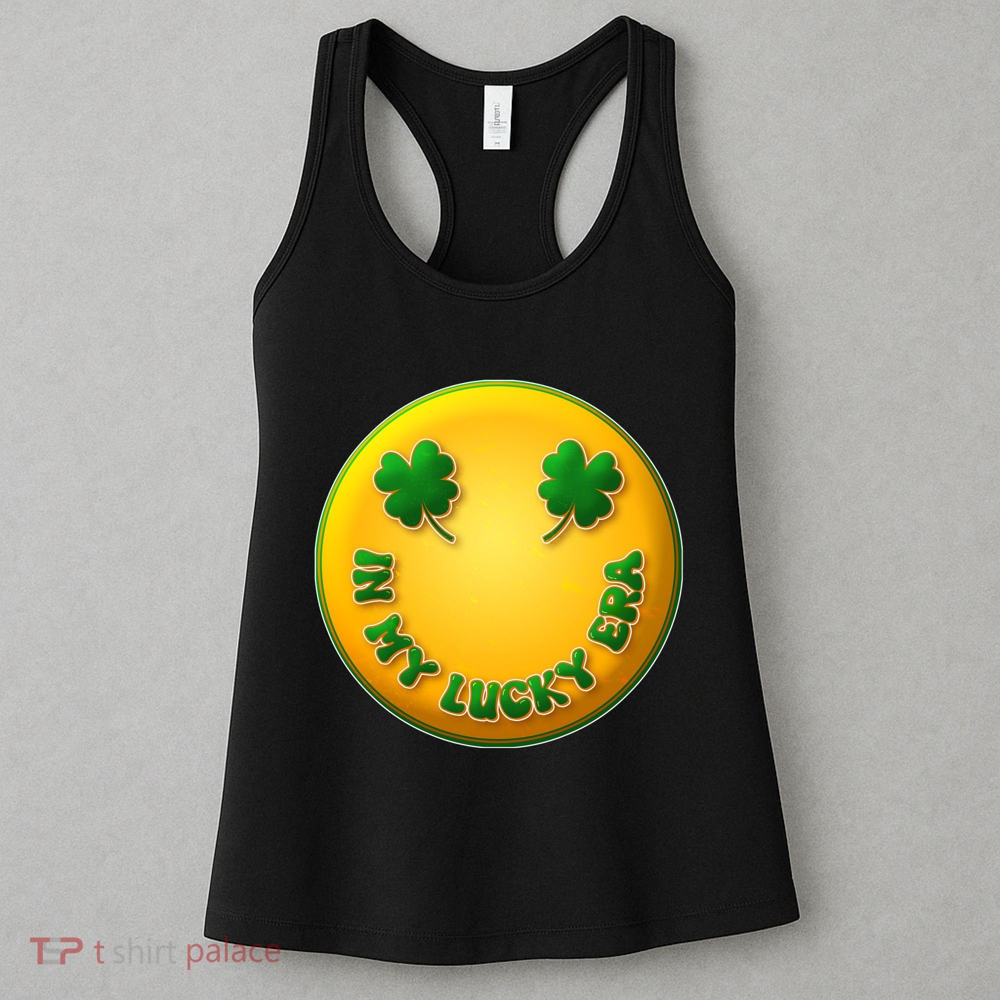 St Patricks Day In My Lucky Era Smiley Emoji Women's Tank Top