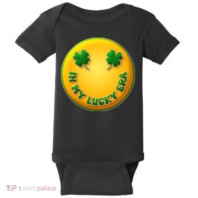 St Patricks Day In My Lucky Era Smiley Emoji Baby Bodysuit