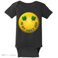 St Patricks Day In My Lucky Era Smiley Emoji Baby Bodysuit thumb 0