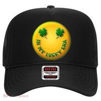 St Patricks Day In My Lucky Era Smiley Emoji Hat thumb 0