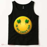 St Patricks Day In My Lucky Era Smiley Emoji Tank Top thumb 2