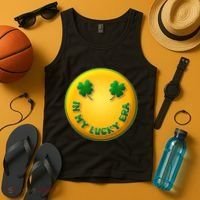 St Patricks Day In My Lucky Era Smiley Emoji Tank Top thumb 4