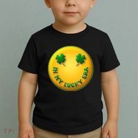 St Patricks Day In My Lucky Era Smiley Emoji Toddler T-Shirt thumb 2