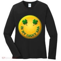 St Patricks Day In My Lucky Era Smiley Emoji Women's Long Sleeve Shirt thumb 0