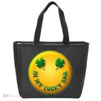 St Patricks Day In My Lucky Era Smiley Emoji Tote Bag thumb 0