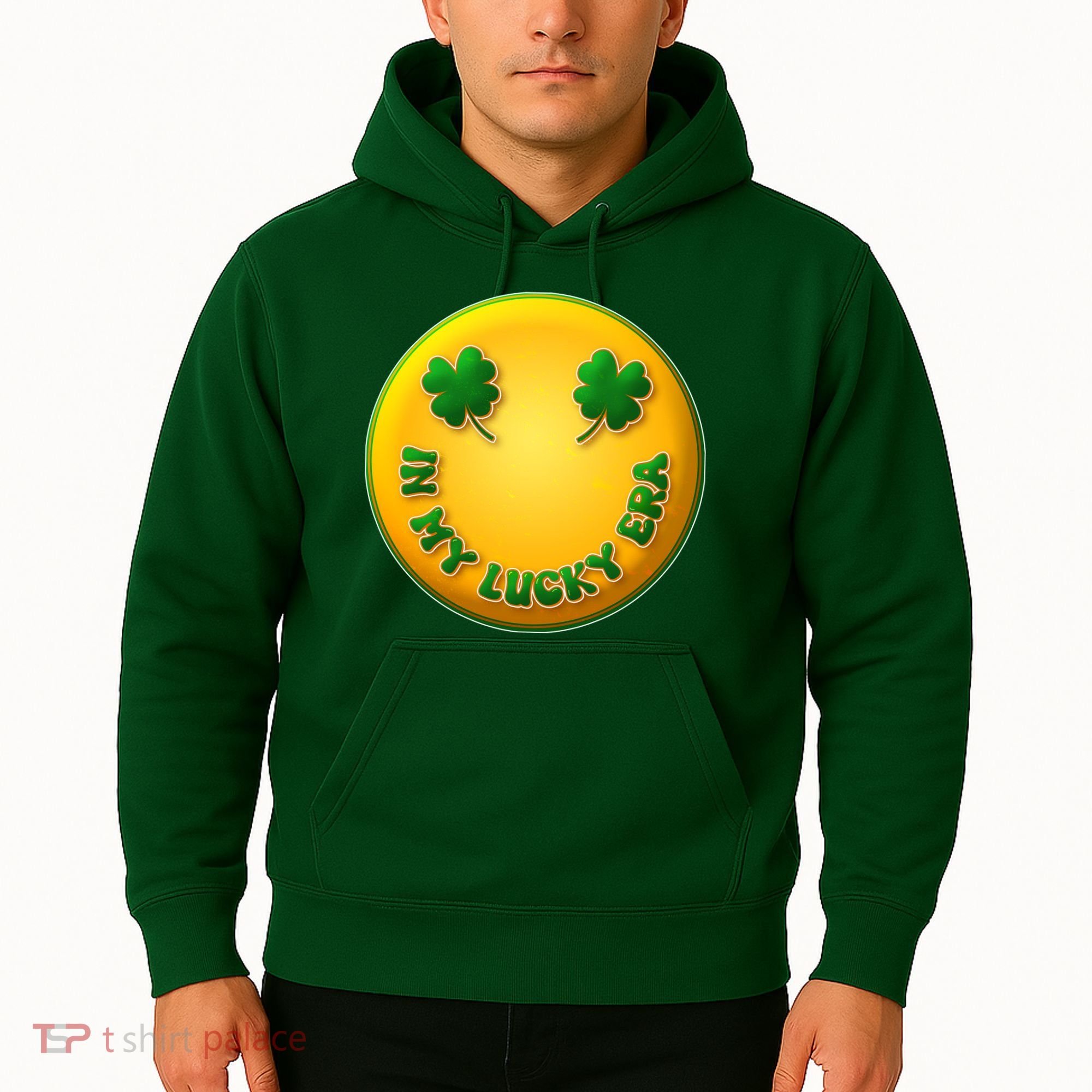 St Patricks Day In My Lucky Era Smiley Emoji Hoodie