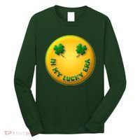 St Patricks Day In My Lucky Era Smiley Emoji Long Sleeve Shirt thumb 0