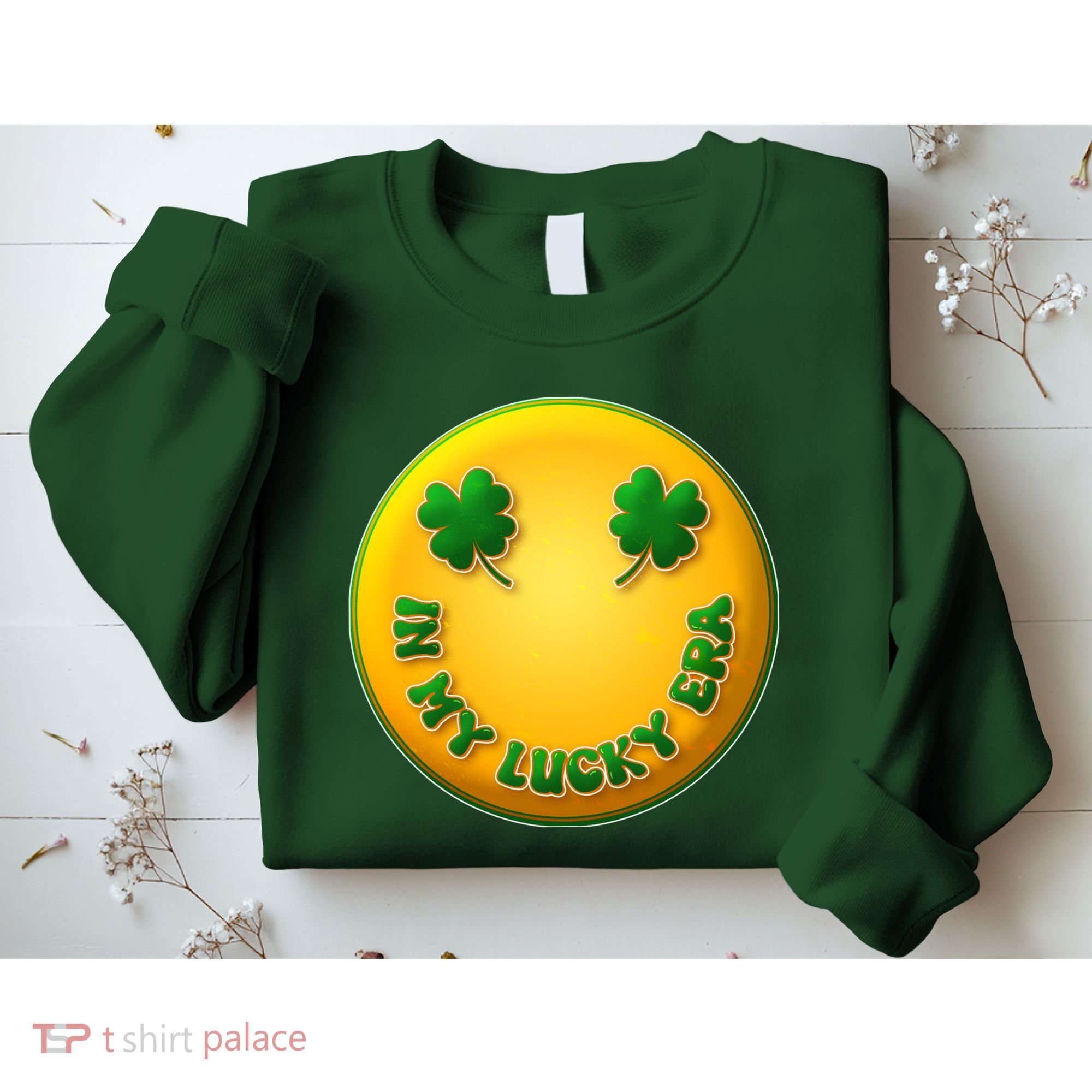 St Patricks Day In My Lucky Era Smiley Emoji Sweatshirt