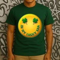 St Patricks Day In My Lucky Era Smiley Emoji T-Shirt thumb 3