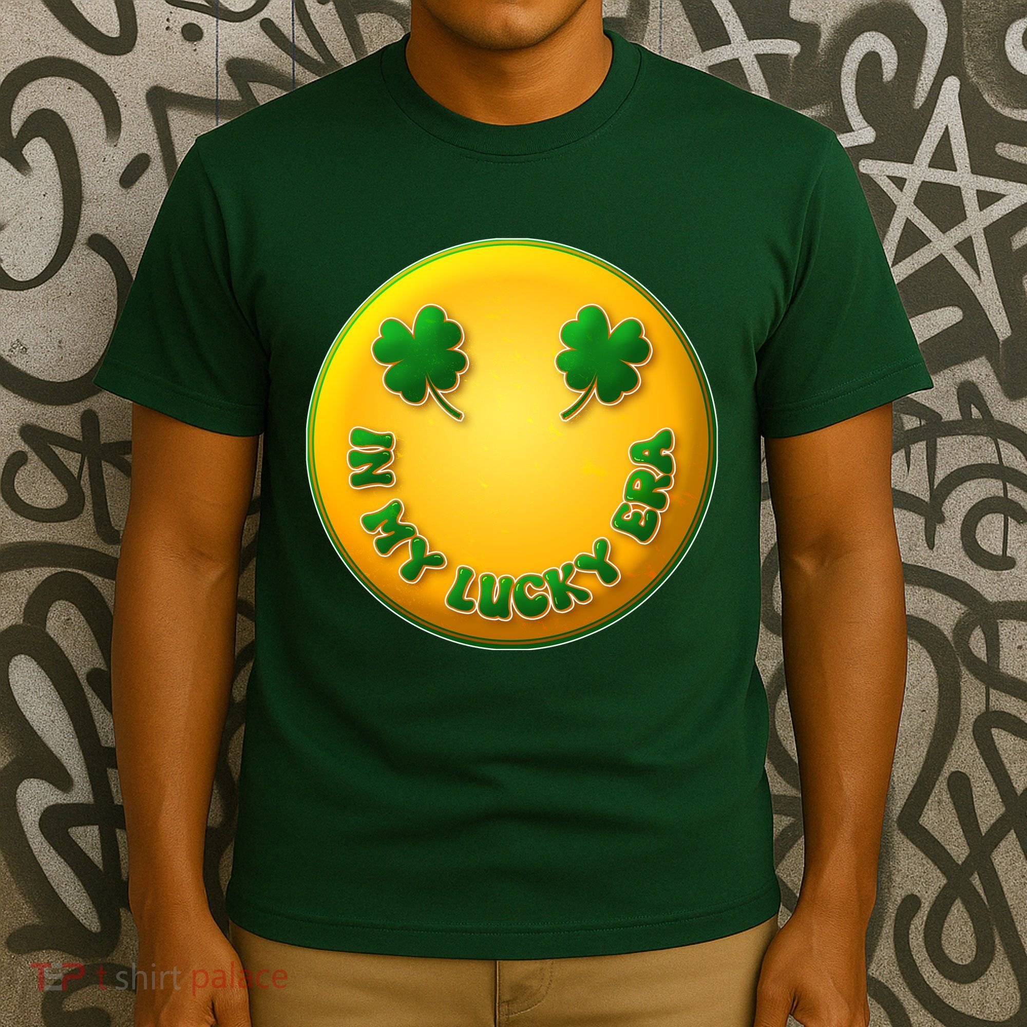 St Patricks Day In My Lucky Era Smiley Emoji T-Shirt