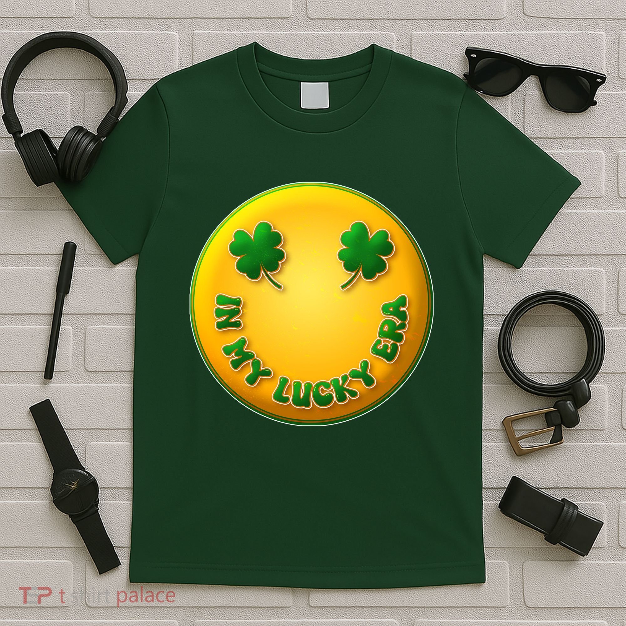 St Patricks Day In My Lucky Era Smiley Emoji T-Shirt