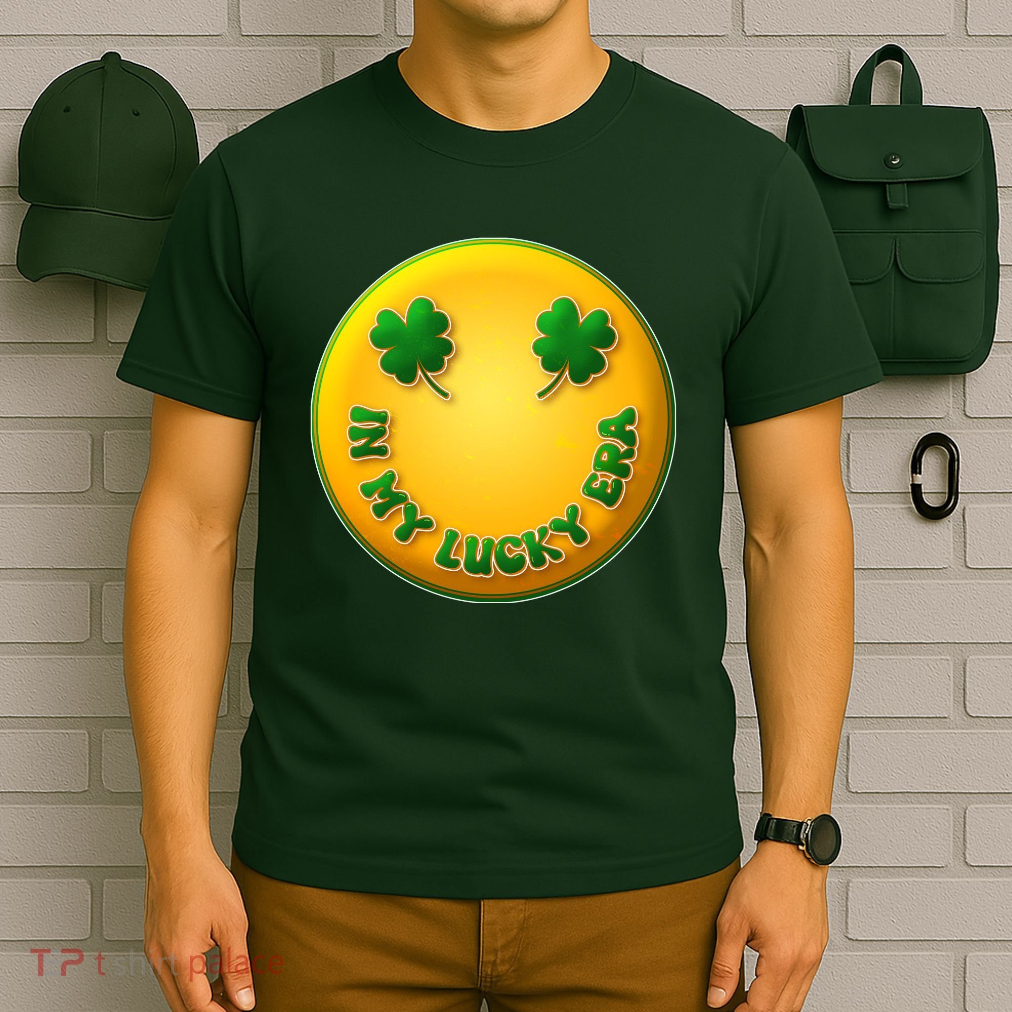 St Patricks Day In My Lucky Era Smiley Emoji T-Shirt