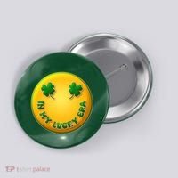 St Patricks Day In My Lucky Era Smiley Emoji Button thumb 0
