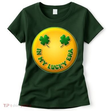 St Patricks Day In My Lucky Era Smiley Emoji Women's T-Shirt