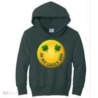 St Patricks Day In My Lucky Era Smiley Emoji Kids Hoodie thumb 0