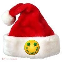 St Patricks Day In My Lucky Era Smiley Emoji Santa Hat thumb 0