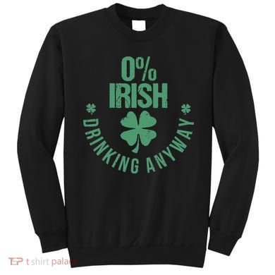 St Patricks Day Funny 0 Irish Pub Shamrock Sweatshirt
