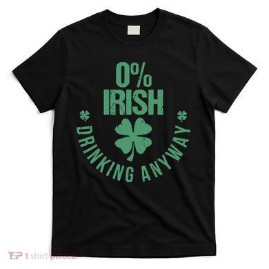 St Patricks Day Funny 0 Irish Pub Shamrock T-Shirt