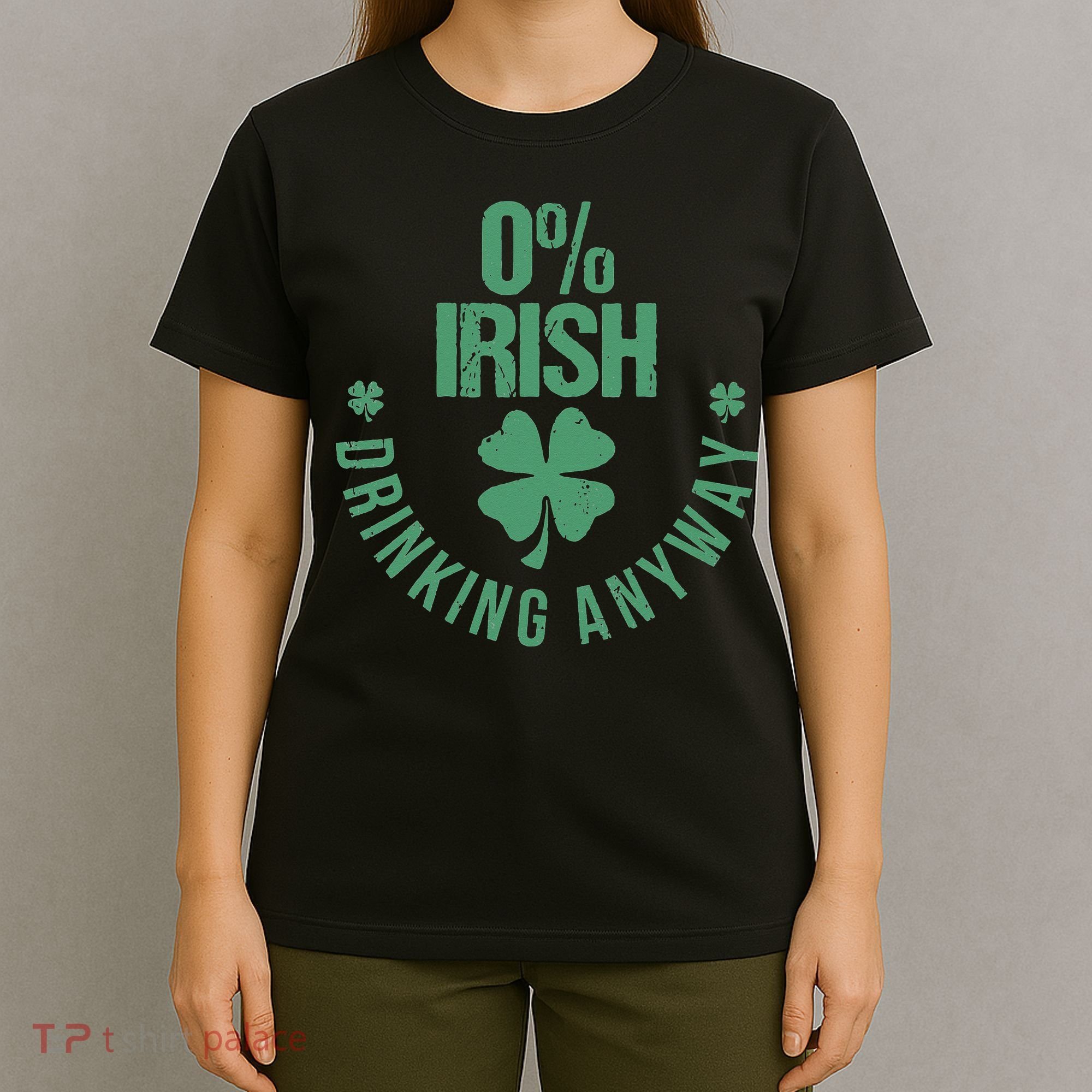 St Patricks Day Funny 0 Irish Pub Shamrock T-Shirt