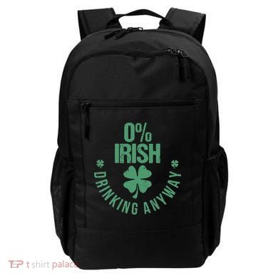 St Patricks Day Funny 0 Irish Pub Shamrock Backpack