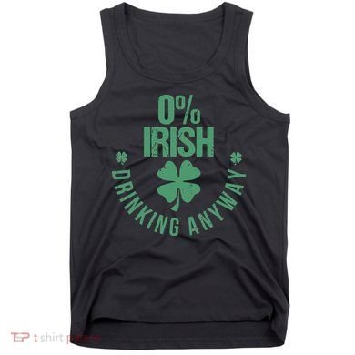 St Patricks Day Funny 0 Irish Pub Shamrock Tank Top