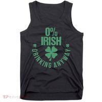St Patricks Day Funny 0 Irish Pub Shamrock Tank Top thumb 0