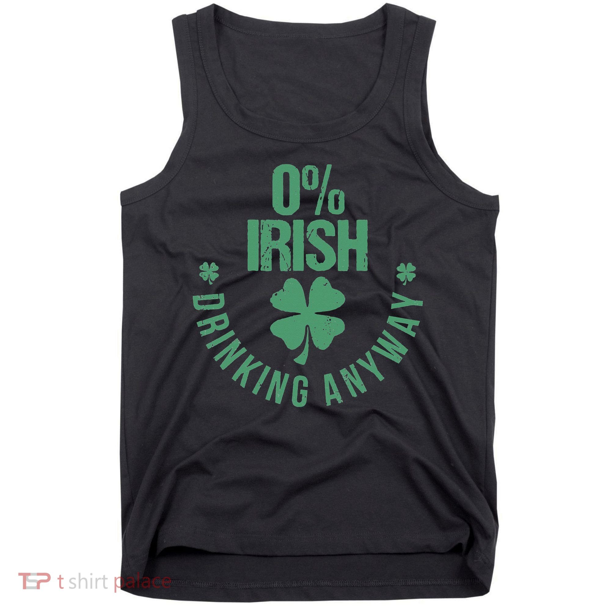 St Patricks Day Funny 0 Irish Pub Shamrock Tank Top