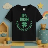St Patricks Day Funny 0 Irish Pub Shamrock Toddler T-Shirt thumb 3
