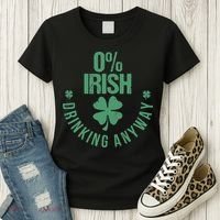 St Patricks Day Funny 0 Irish Pub Shamrock Women's T-Shirt thumb 3