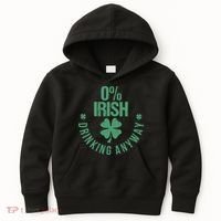 St Patricks Day Funny 0 Irish Pub Shamrock Kids Hoodie thumb 0