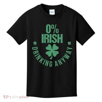 St Patricks Day Funny 0 Irish Pub Shamrock Kids T-Shirt