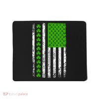 St Patricks Day American Flag Clovers Mousepad thumb 0