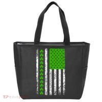 St Patricks Day American Flag Clovers Tote Bag thumb 0