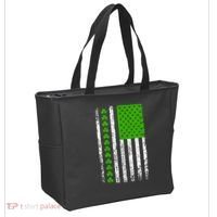 St Patricks Day American Flag Clovers Tote Bag thumb 2