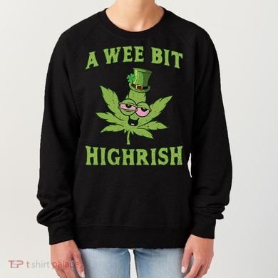 St Patricks Day, A Wee Bit, Funny St Patricks Day Women's Sweatshirt