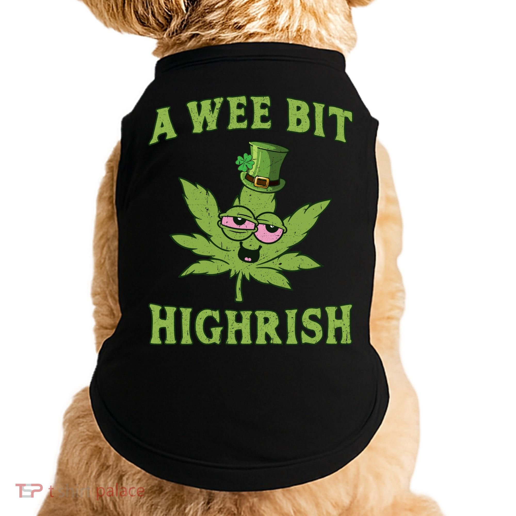 St Patricks Day, A Wee Bit, Funny St Patricks Day Doggie Tank