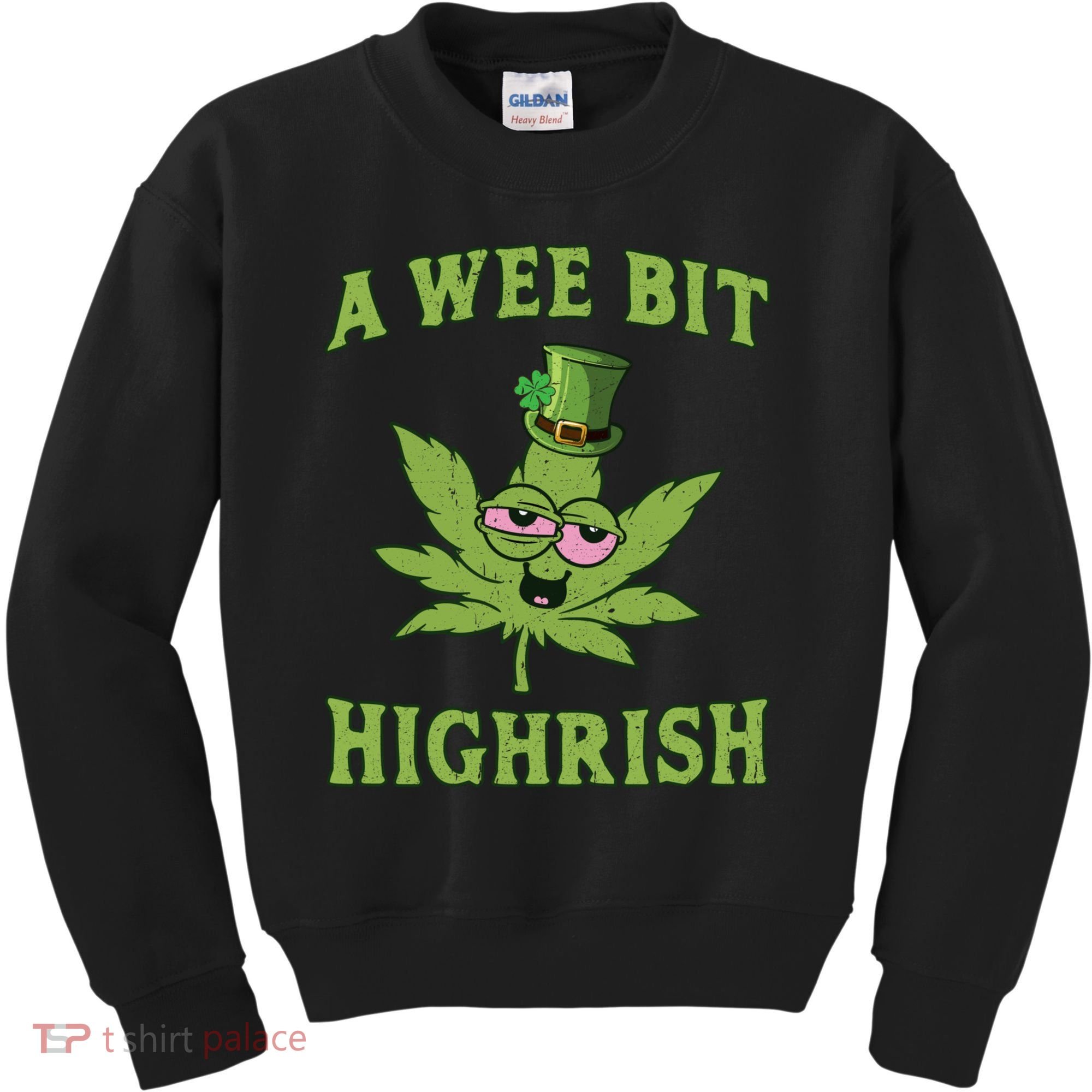 St Patricks Day, A Wee Bit, Funny St Patricks Day Kids Sweatshirt